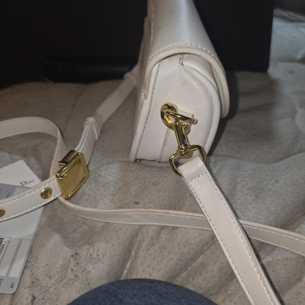 Dior Cream Saddle Crossbody Bag with Gold Hardware - Picture 5 of 7